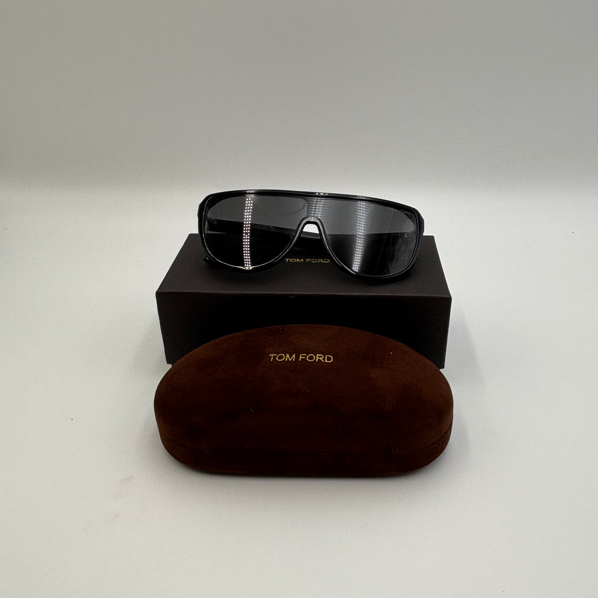 Tom Ford Achilles FT1182 Black Shield Sunglasses