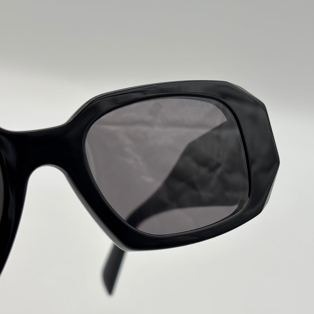 Prada Symbole PR 17W-F Black Geometric Sunglasses