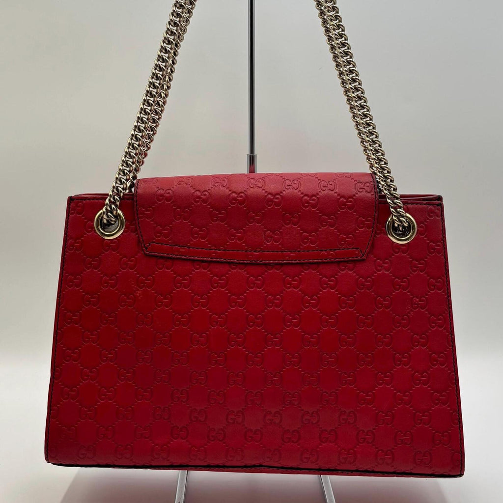 Gucci Emily Large Guccissima Horsebit Chain Shoulder Bag