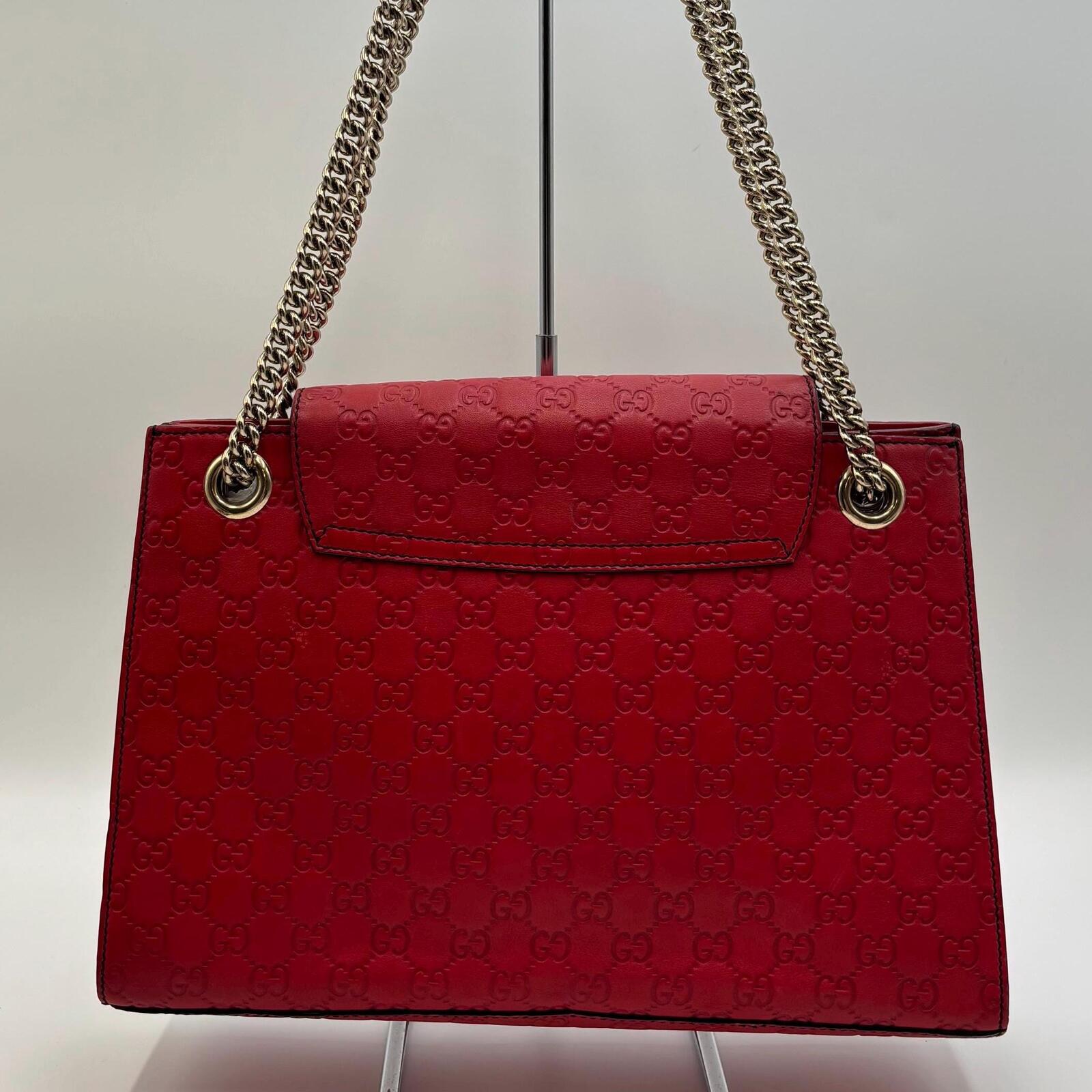 Gucci Emily Large Guccissima Horsebit Chain Shoulder Bag