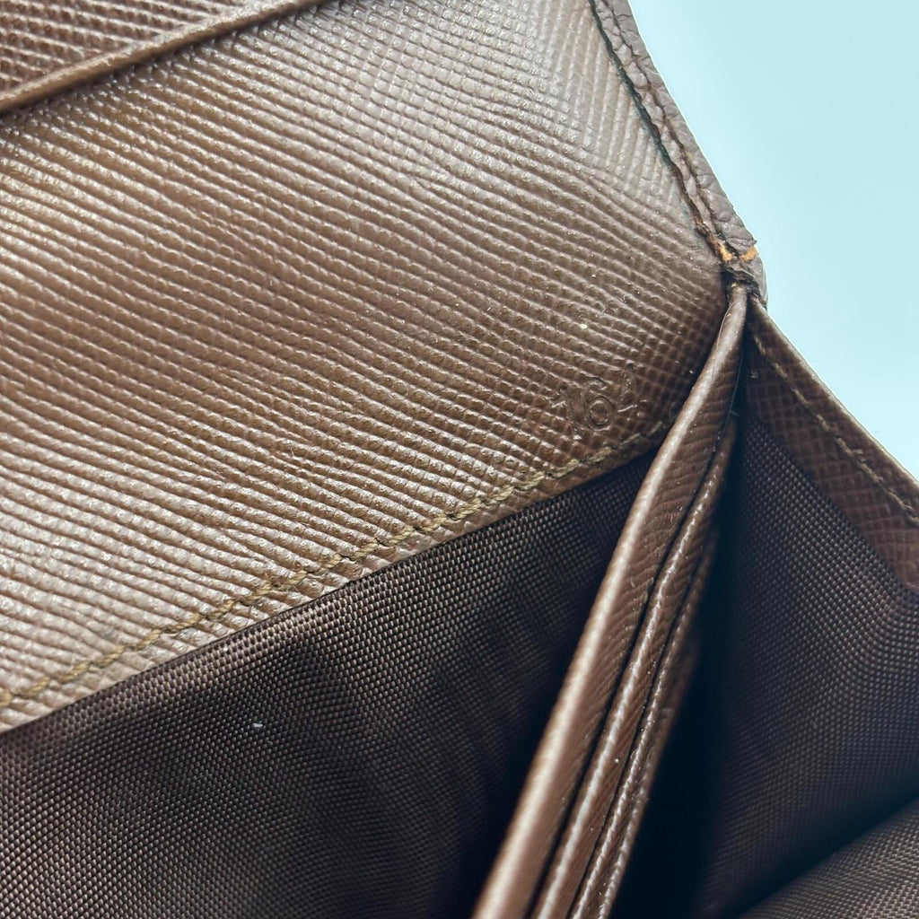 Prada Saffiano Leather Continental Wallet Brown