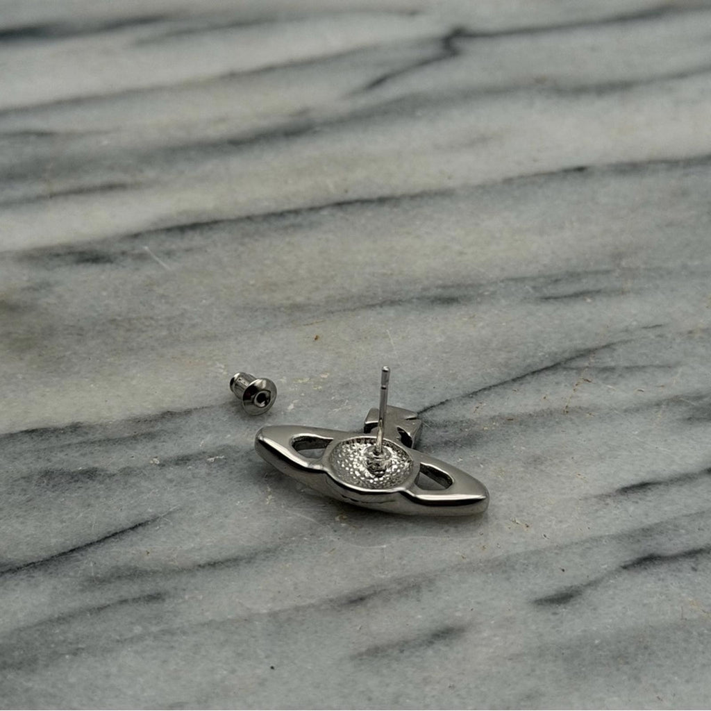 Vivienne Westwood Mini Bas Relief Orb Stud Earrings
