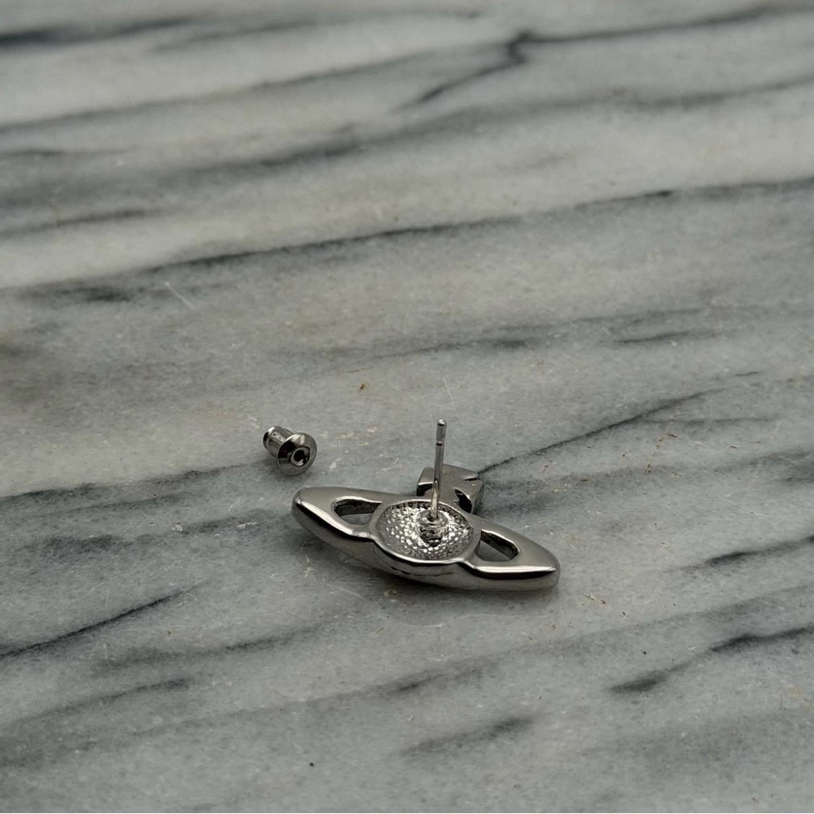 Vivienne Westwood Mini Bas Relief Orb Stud Earrings