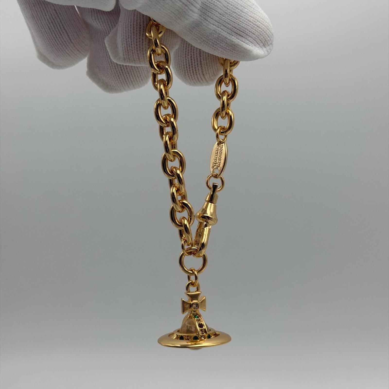 VIVIENNE WESTWOOD GOLD PETITE ORB BRACELET