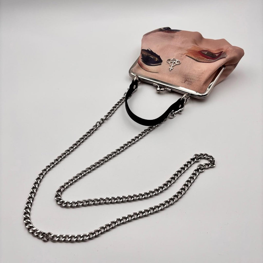 Vivienne Westwood Granny Bag Portrait Print Kiss Lock Clutch