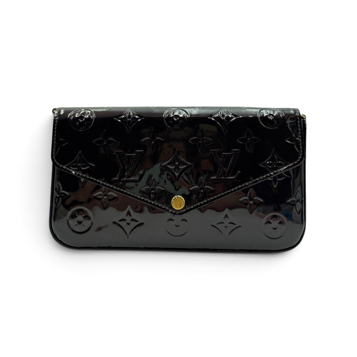 Louis Vuitton Pochette Félicie Monogram Vernis Amarante