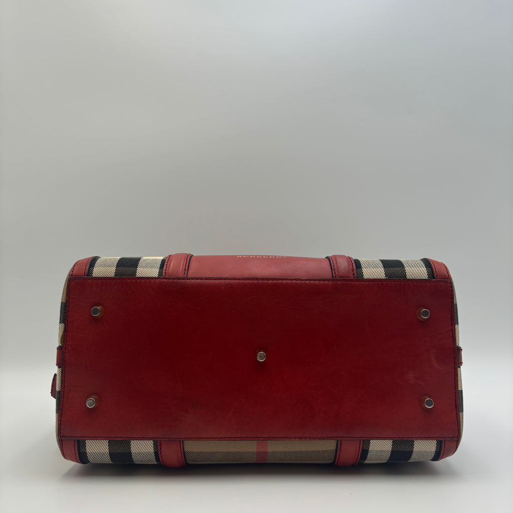 Burberry Horseferry Check Small Orchard Bowling Bag