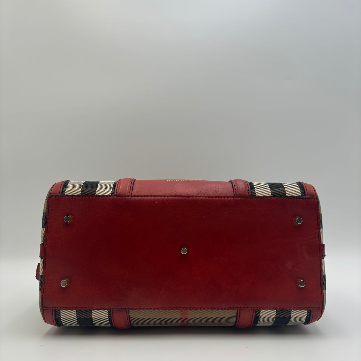 Burberry Horseferry Check Small Orchard Bowling Bag
