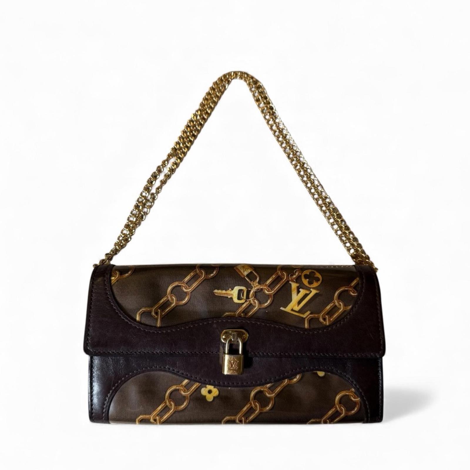 LOUIS VUITTON MONOGRAM CHARMS CHAIN WALLET