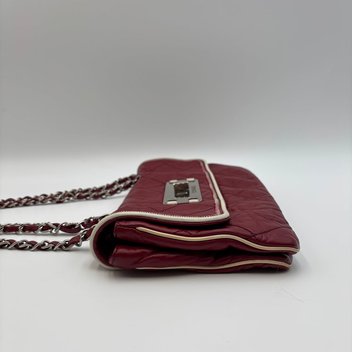 Chanel East West Mademoiselle Flap Bag – Red Lambskin