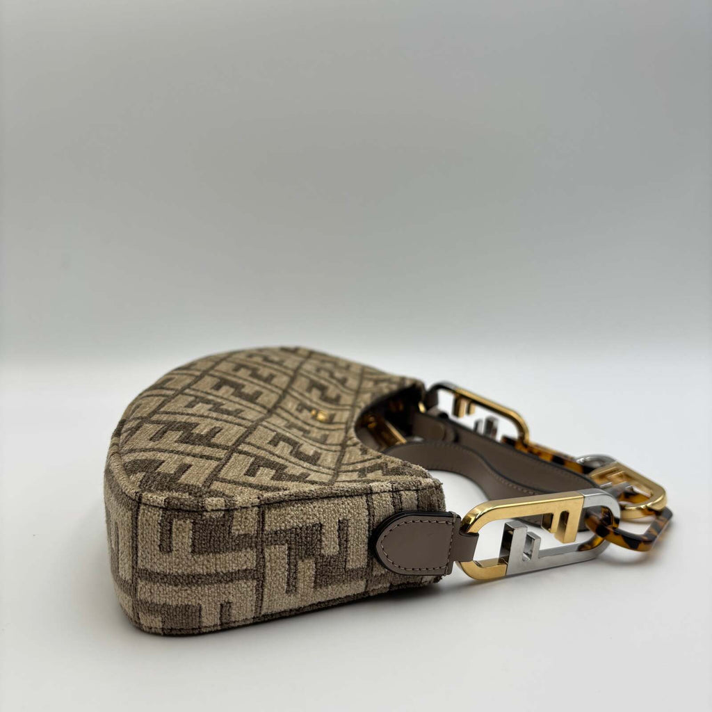 Fendi O’Lock Swing FF Chenille Shoulder Bag