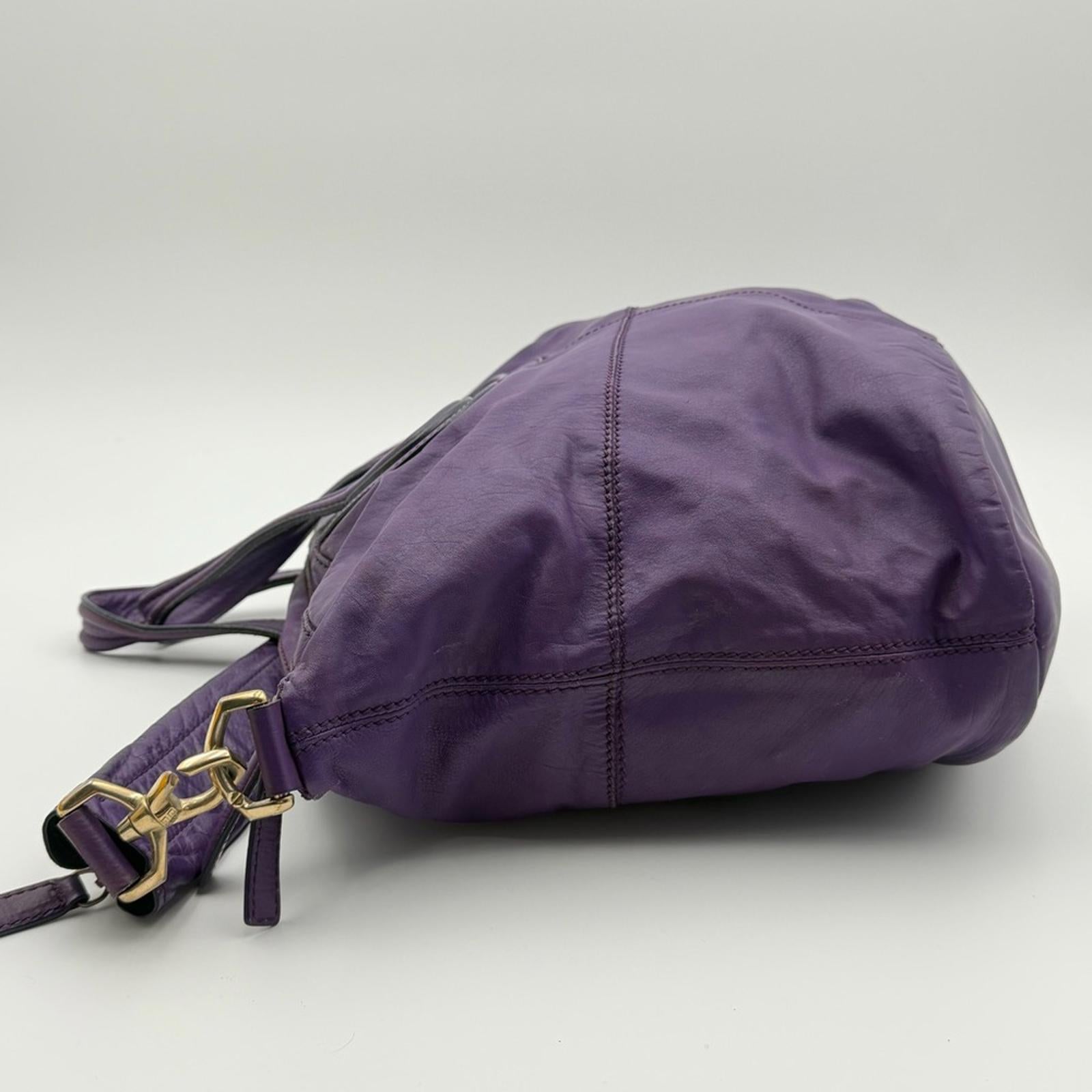 Givenchy Nightingale Leather Satchel Bag – Purple