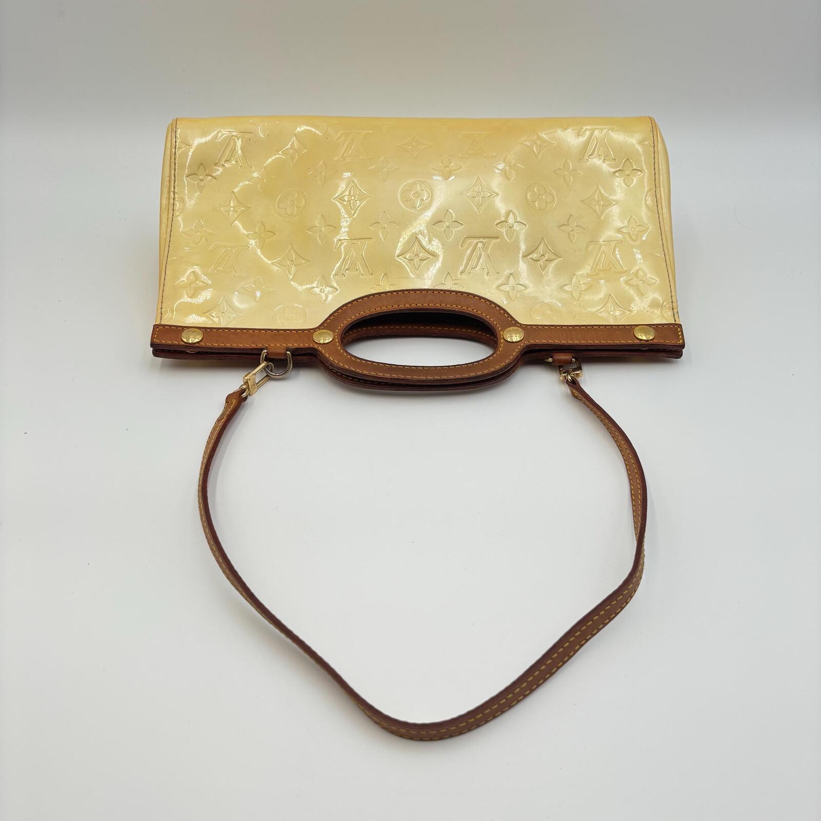 Louis Vuitton Monogram Vernis Roxbury Drive Bag – Yellow / Beige Patent Leather
