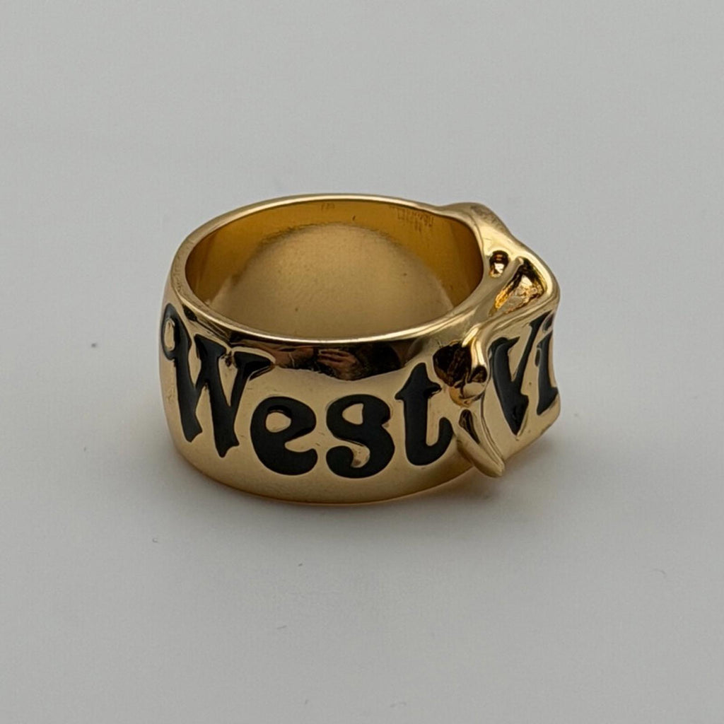 Vivienne Westwood Gold Band with Black Accents