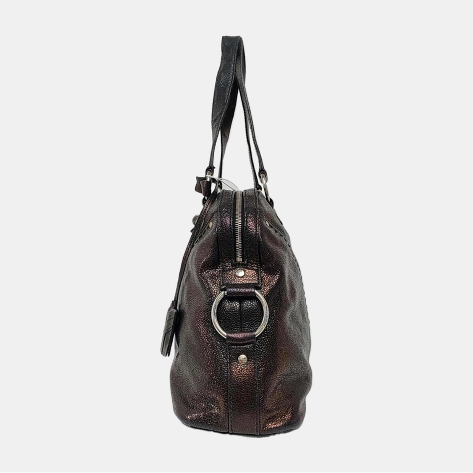 Yves Saint Laurent Muse Leather Shoulder Bag – Dark Brown