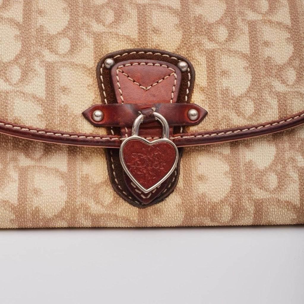 Christian Dior Rare Vintage Romantique Trotter Monogram Dior Wallet On Chain