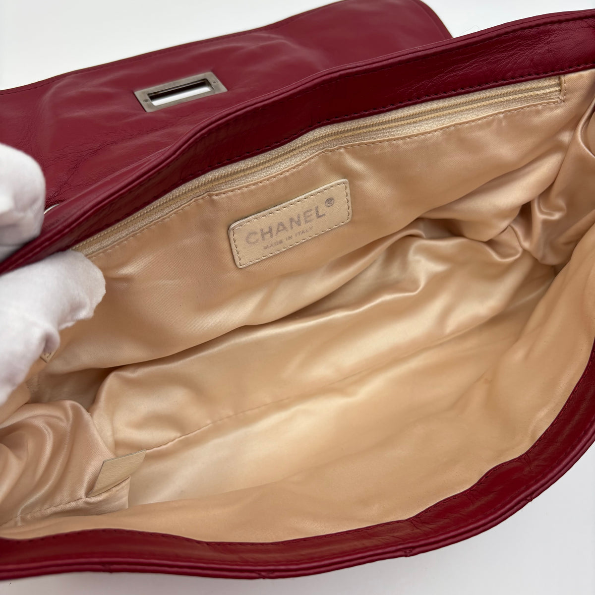 Chanel East West Mademoiselle Flap Bag – Red Lambskin