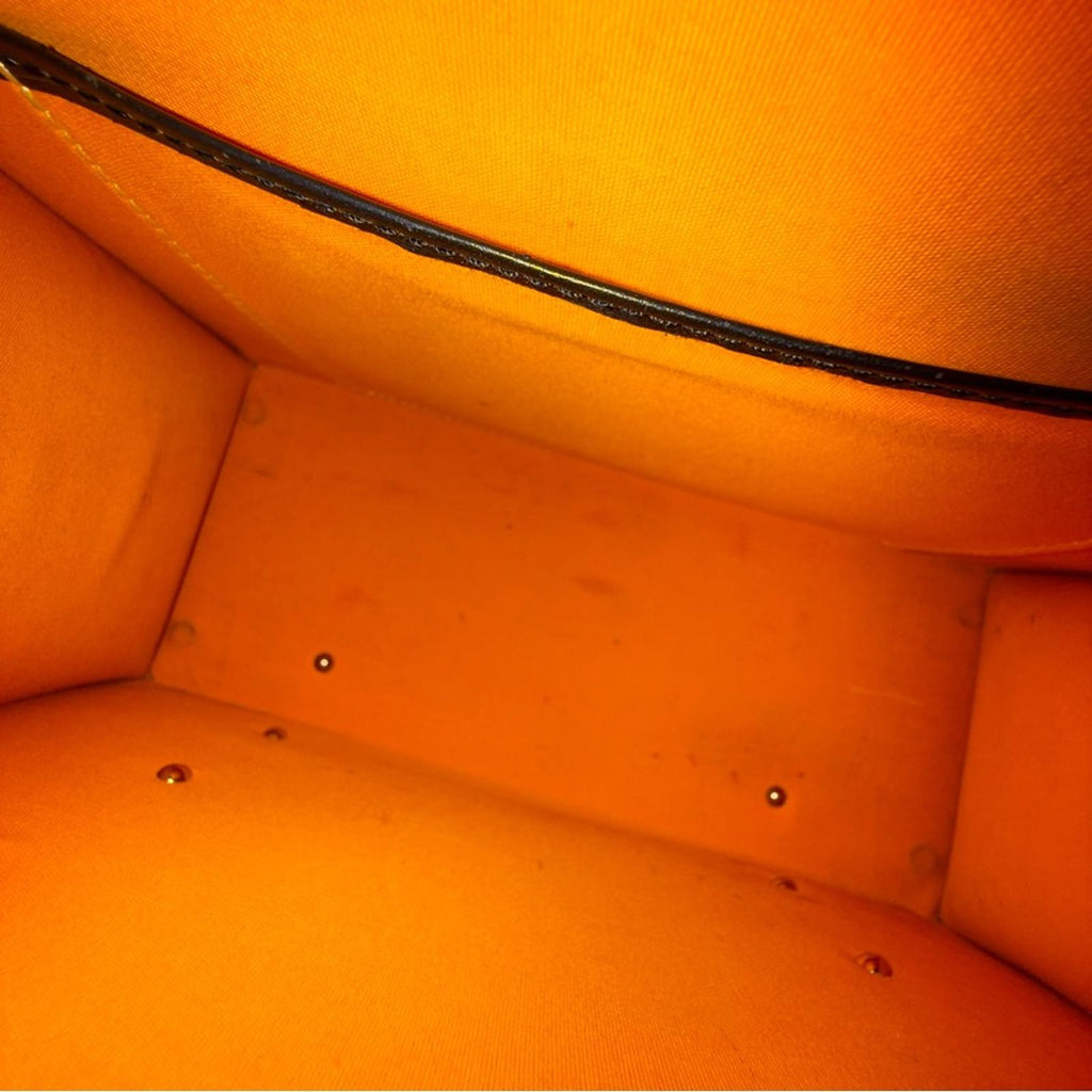 Goyard Black Chevron Print Coated Canvas And Leather Saigon PM Top Handle Bag