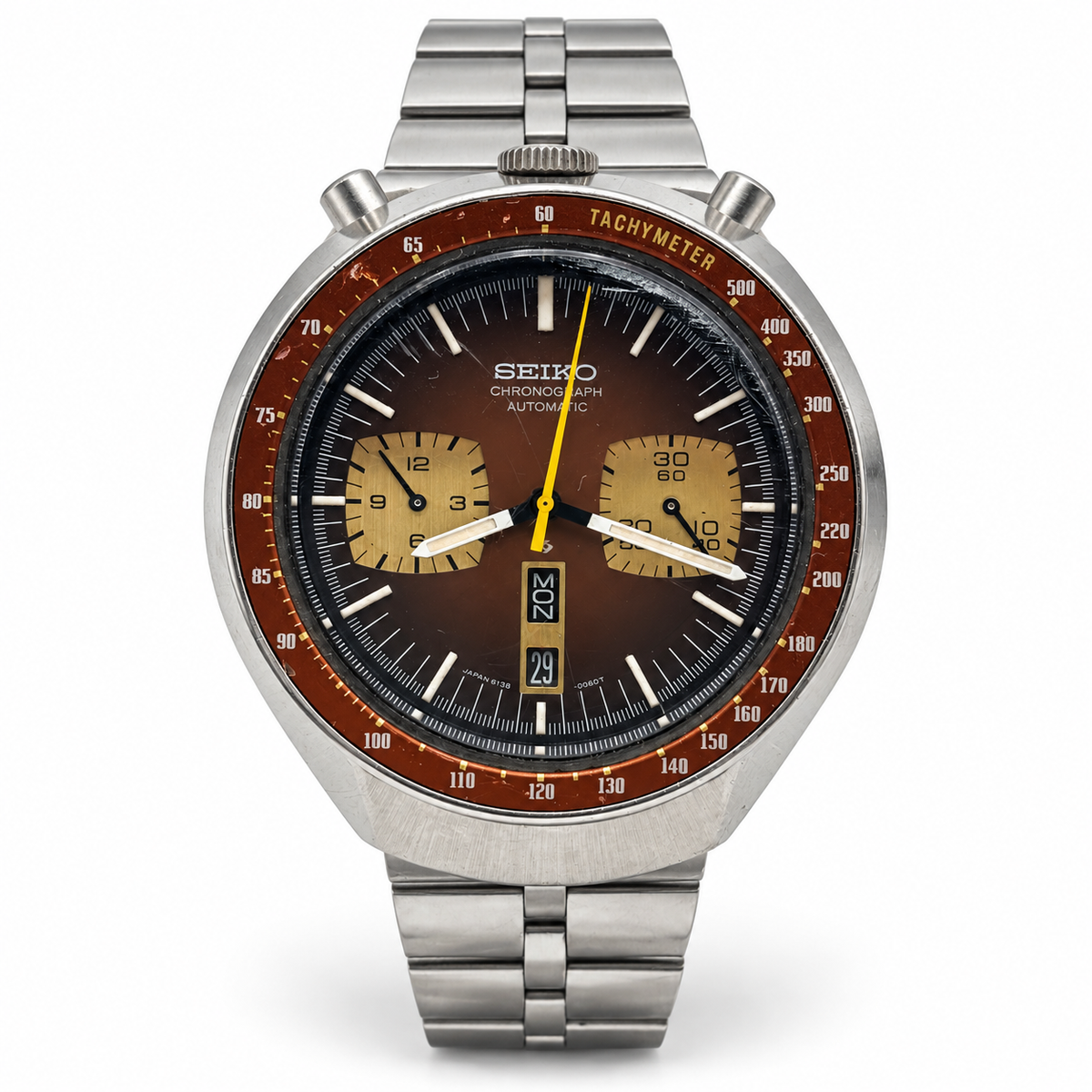Seiko Bullhead 6138-0040 Automatic Chronograph 1974