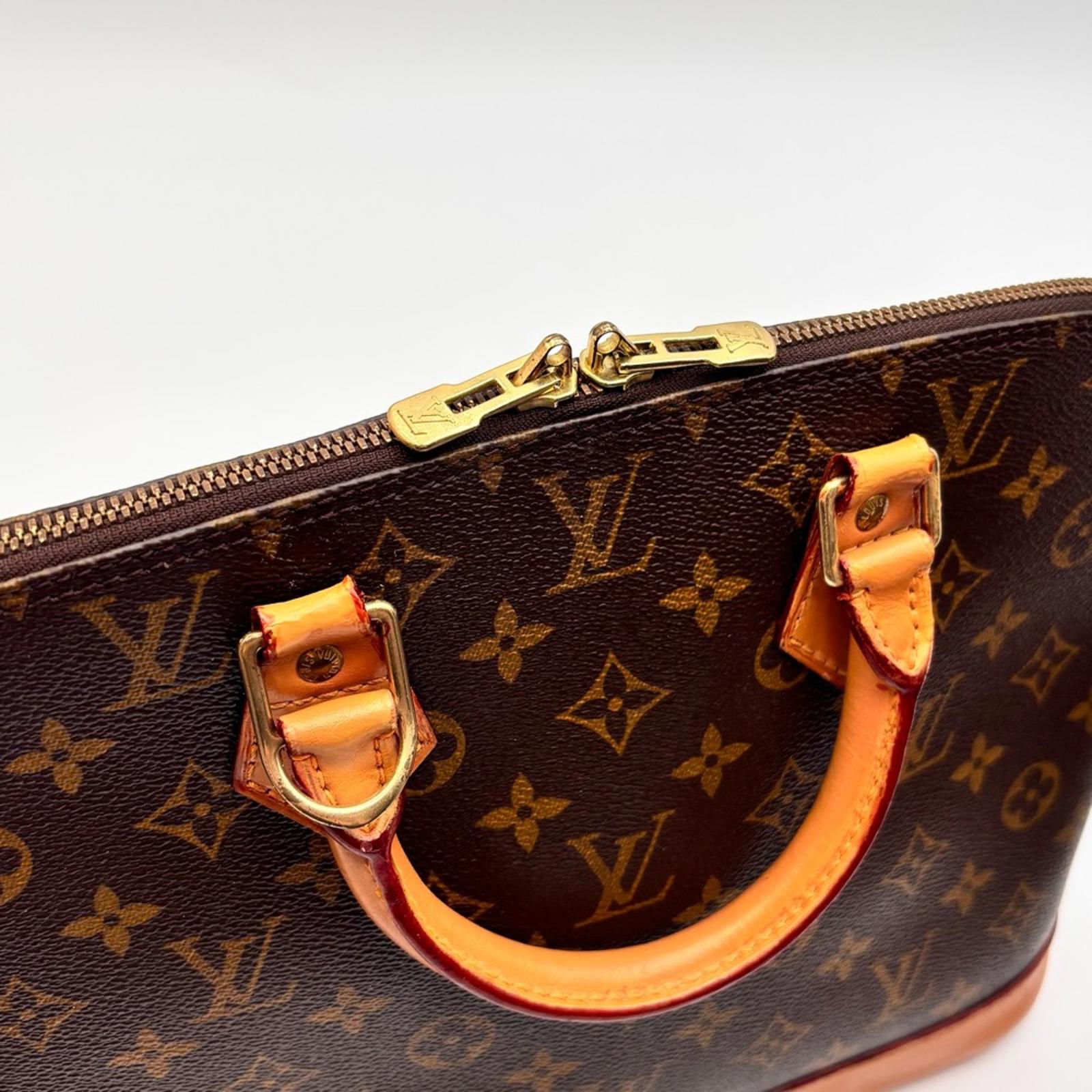 Louis Vuitton Alma PM Monogram Handbag Brown Canvas