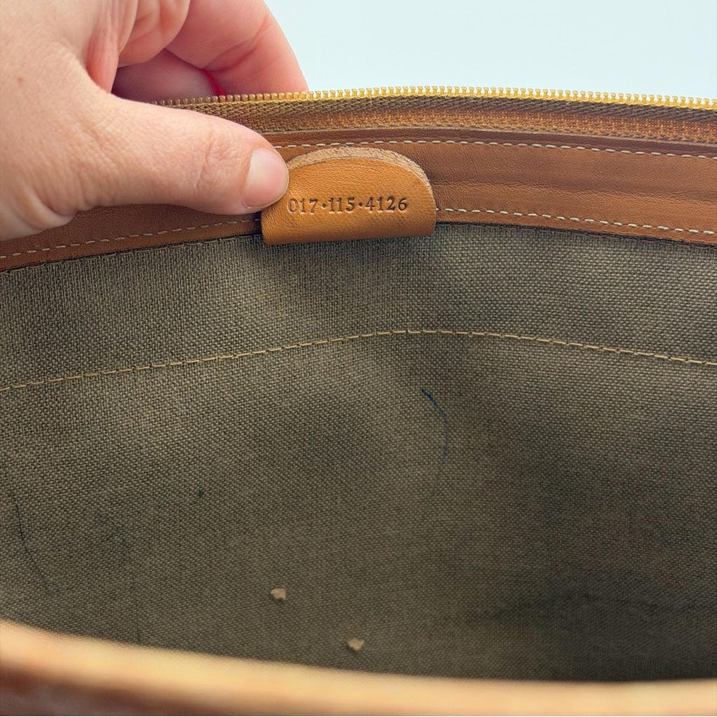 GUCCI VINTAGE GG CANVAS WEB PORTFOLIO CLUTCH