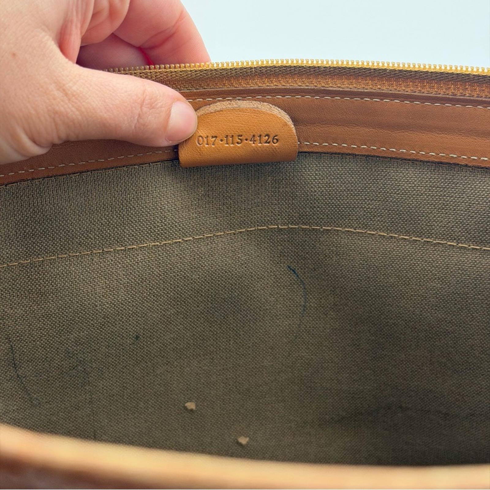 GUCCI VINTAGE GG CANVAS WEB PORTFOLIO CLUTCH
