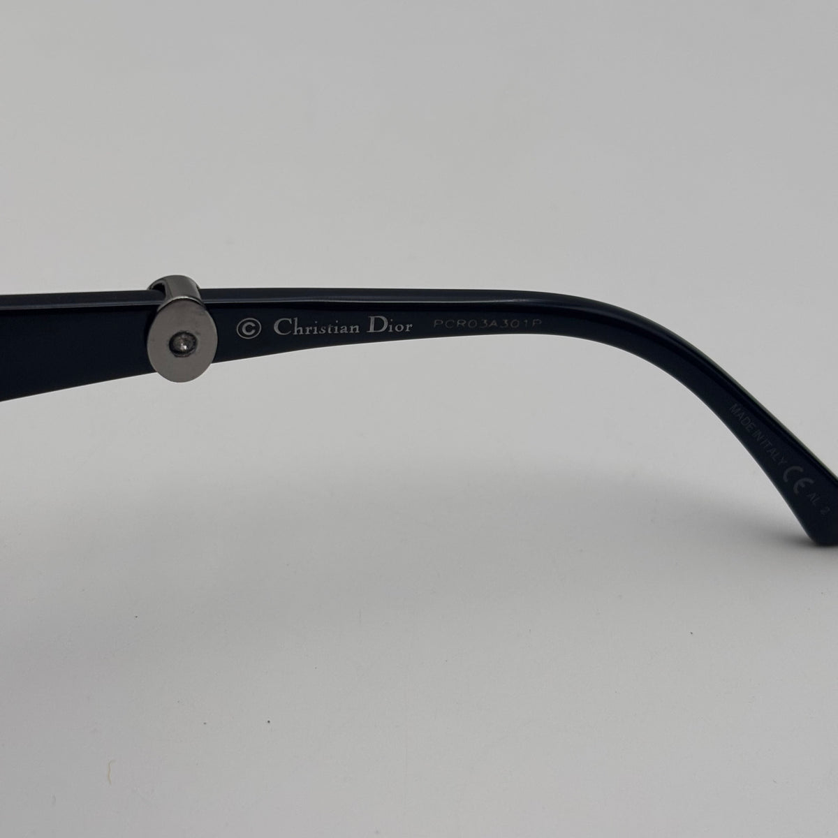 Christian Dior Midnight K Rhinestone Embellished Oversized Sunglasses in Black