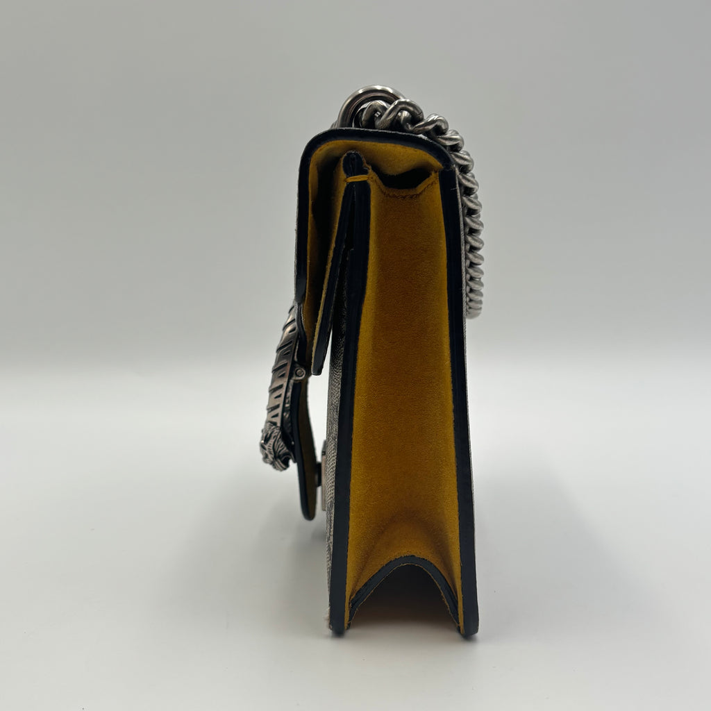 Gucci GG Supreme Mini Dionysus Shoulder Bag in Yellow