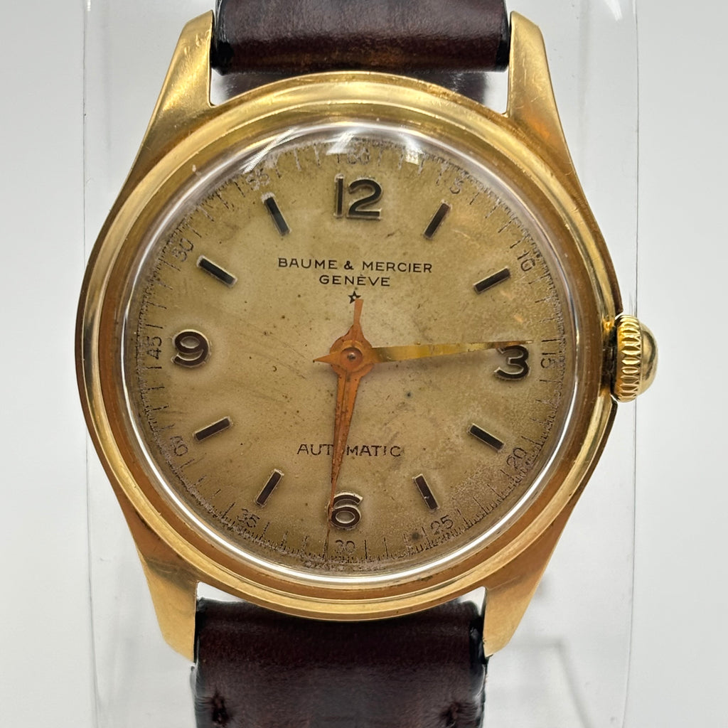 Baume & Mercier Genève 18K Gold Automatic Watch 1950s