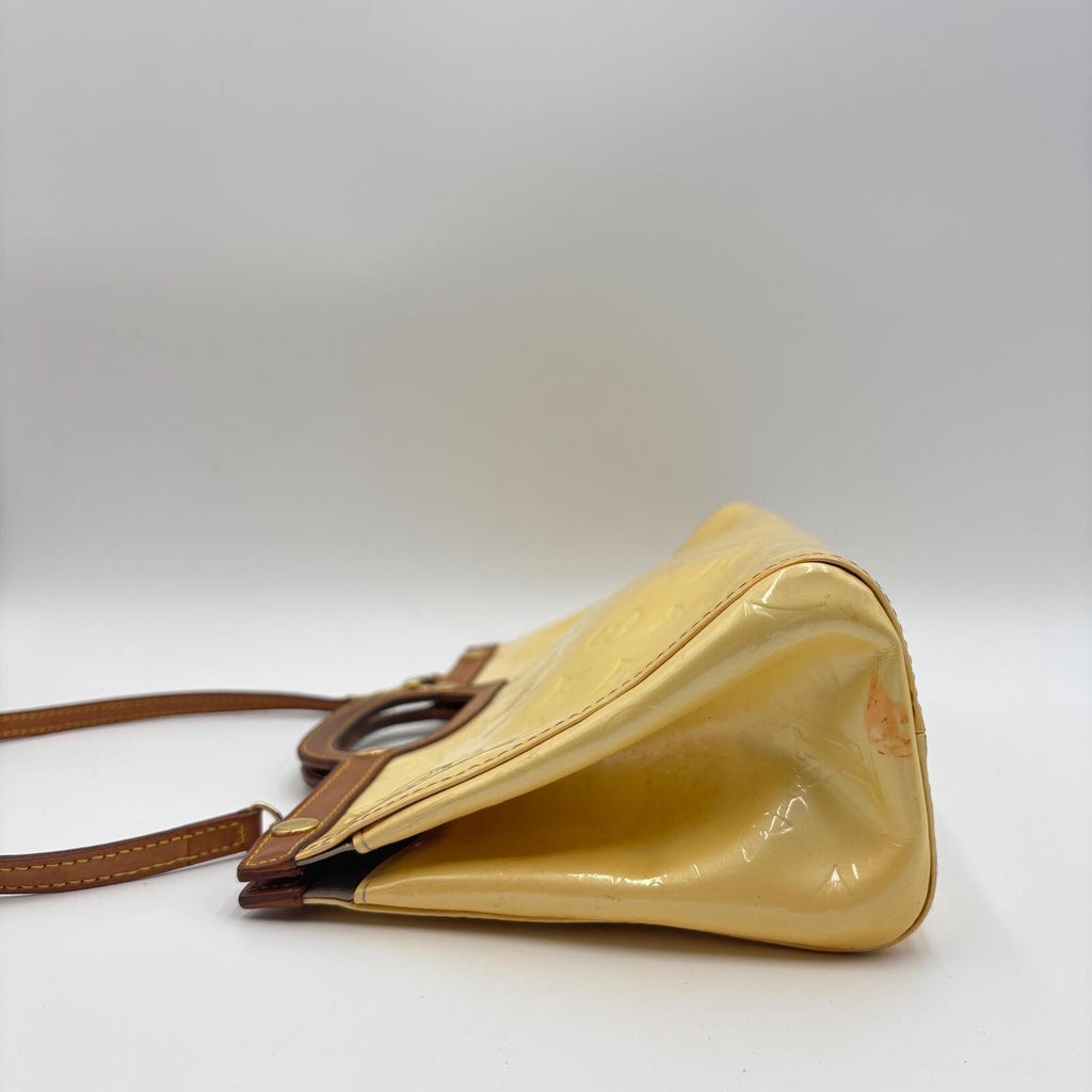 Louis Vuitton Monogram Vernis Roxbury Drive Bag – Yellow / Beige Patent Leather
