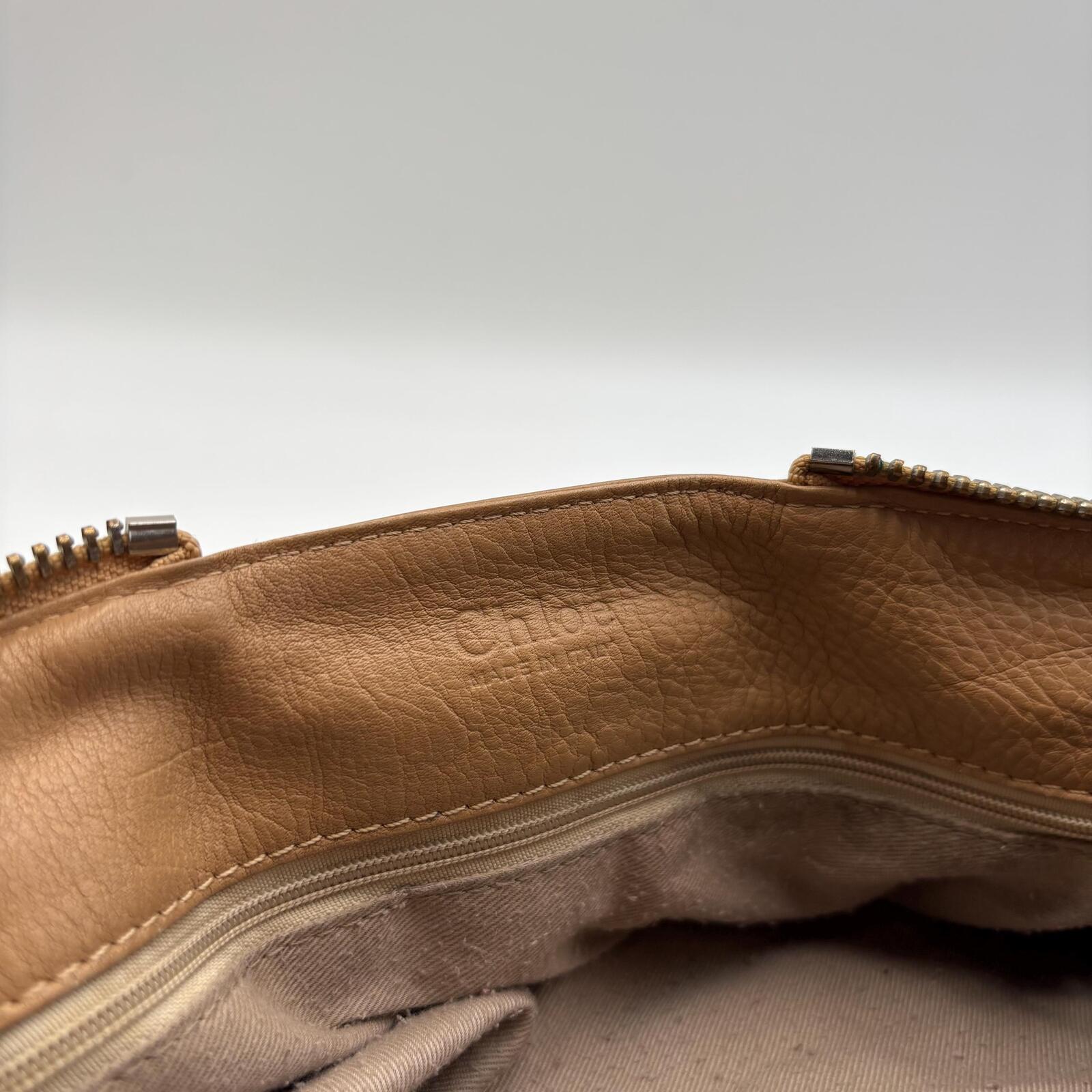 Chloé Paddington Medium Satchel Bag Tan Brown Pebbled Leather Gold Hardware