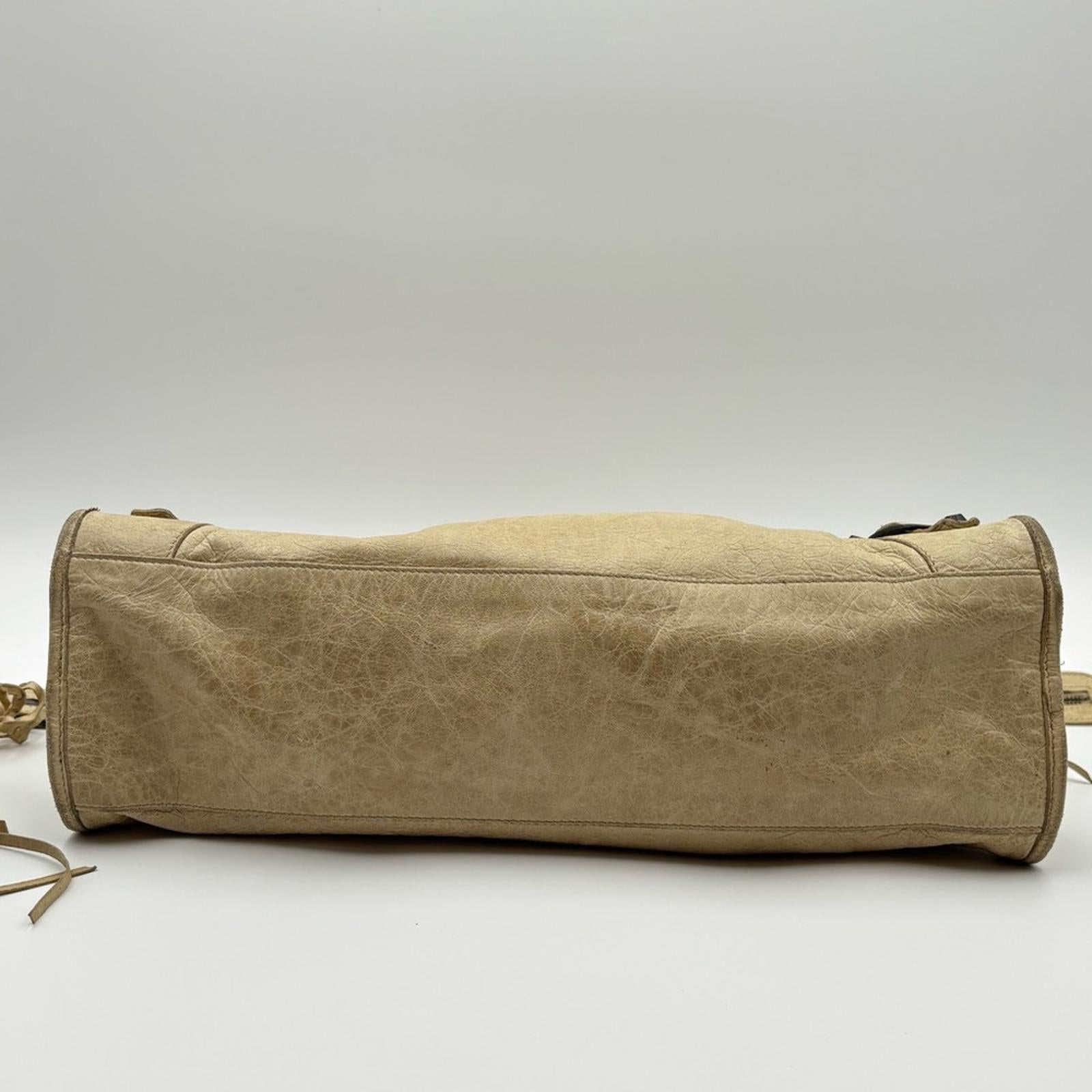 Balenciaga Classic City Parchemin Distressed Leather Vintage