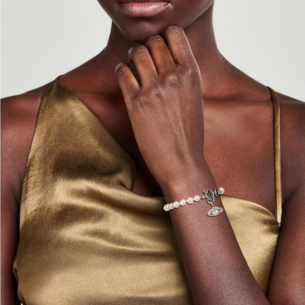 Vivienne Westwood Aleksa Baroque Faux Pearl Bracelet