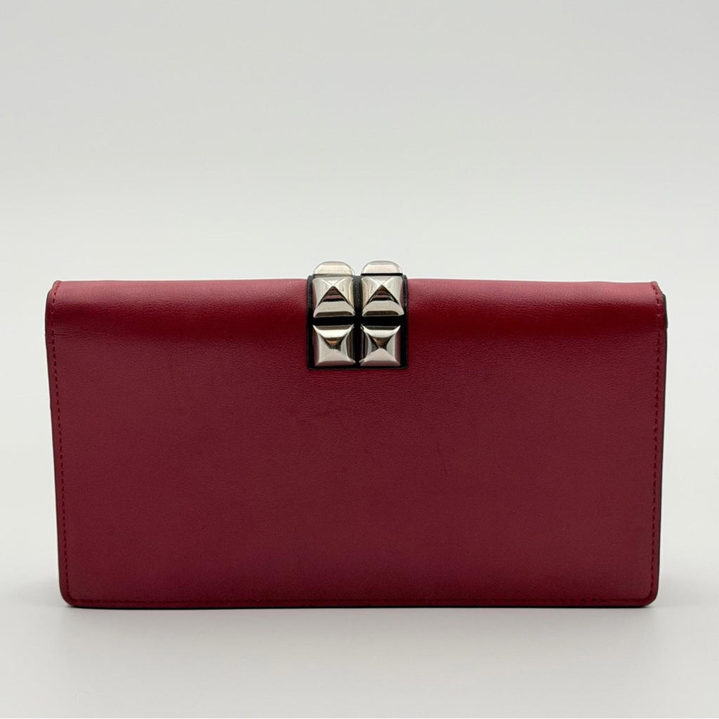 Prada City Calf Leather Elektra Wallet On Chain – Red