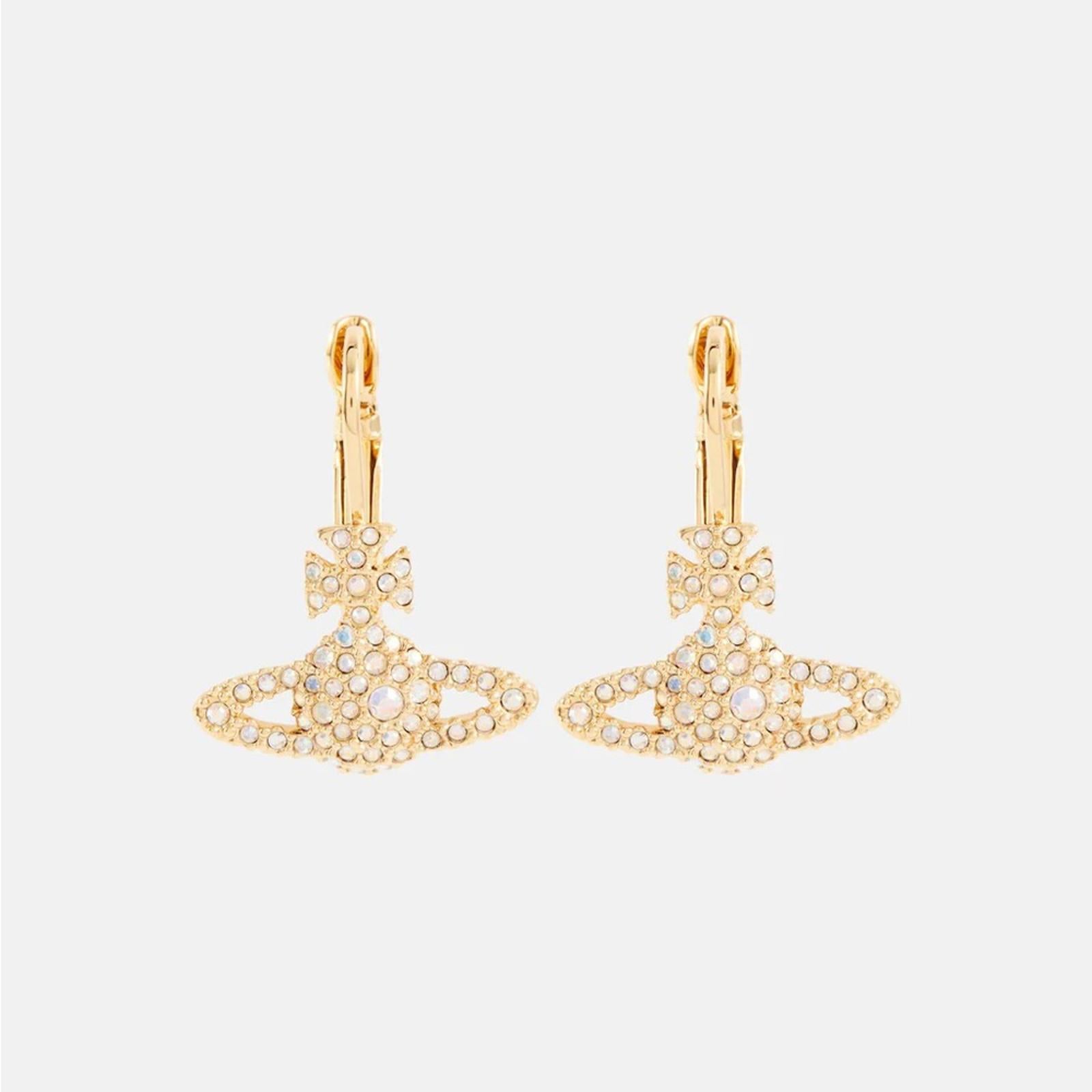 VIVIENNE WESTWOOD GRACE BAS RELIEF EMBELLISHED EARRINGS
