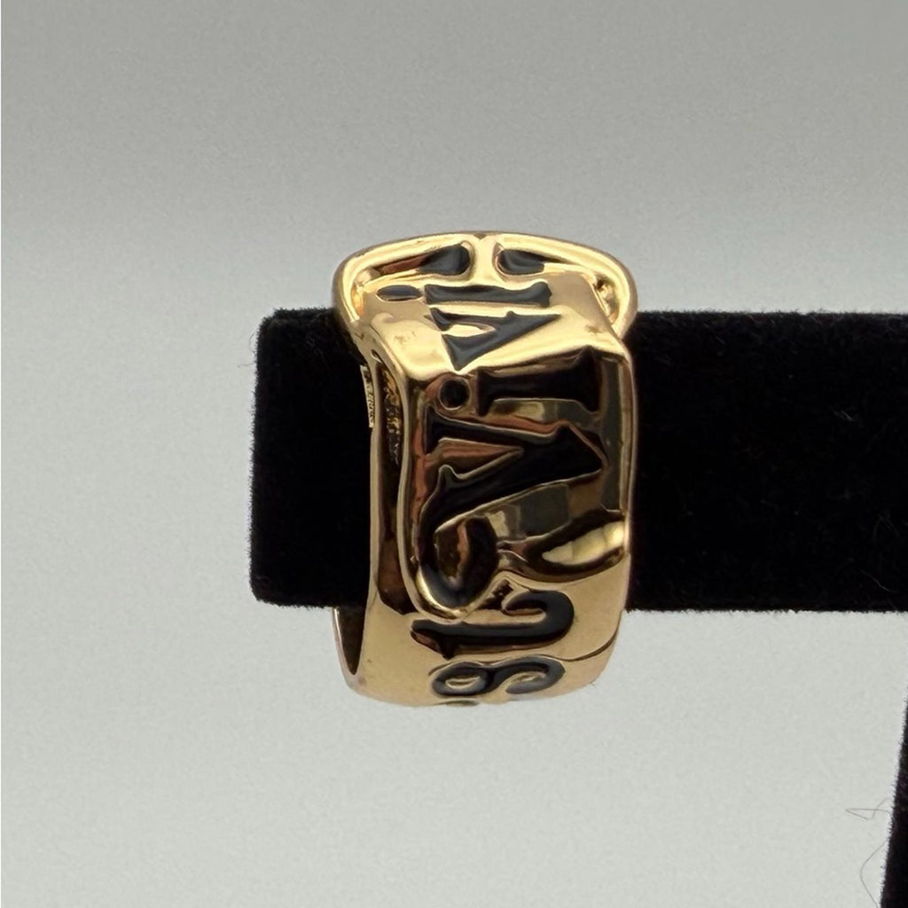 Vivienne Westwood Gold Band with Black Accents