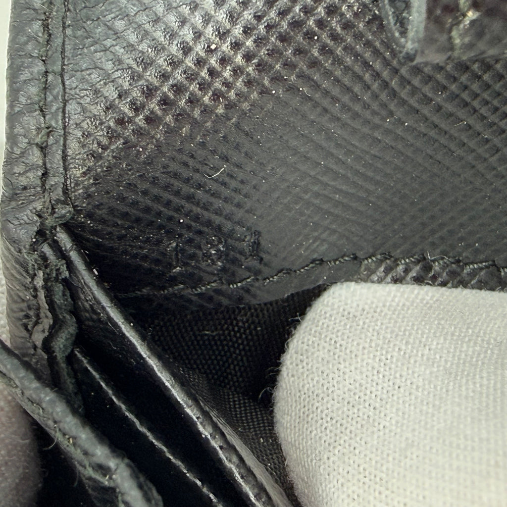 Prada Saffiano Leather Wallet on Chain by Miuccia Prada, Black, c. 2000s