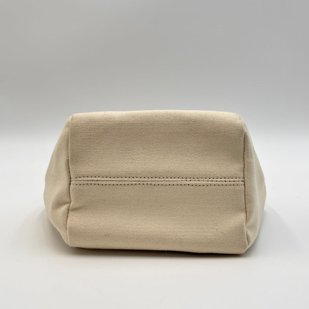 Acne Studios Mini Canvas Tote Bag Beige Top Handle Crossbody