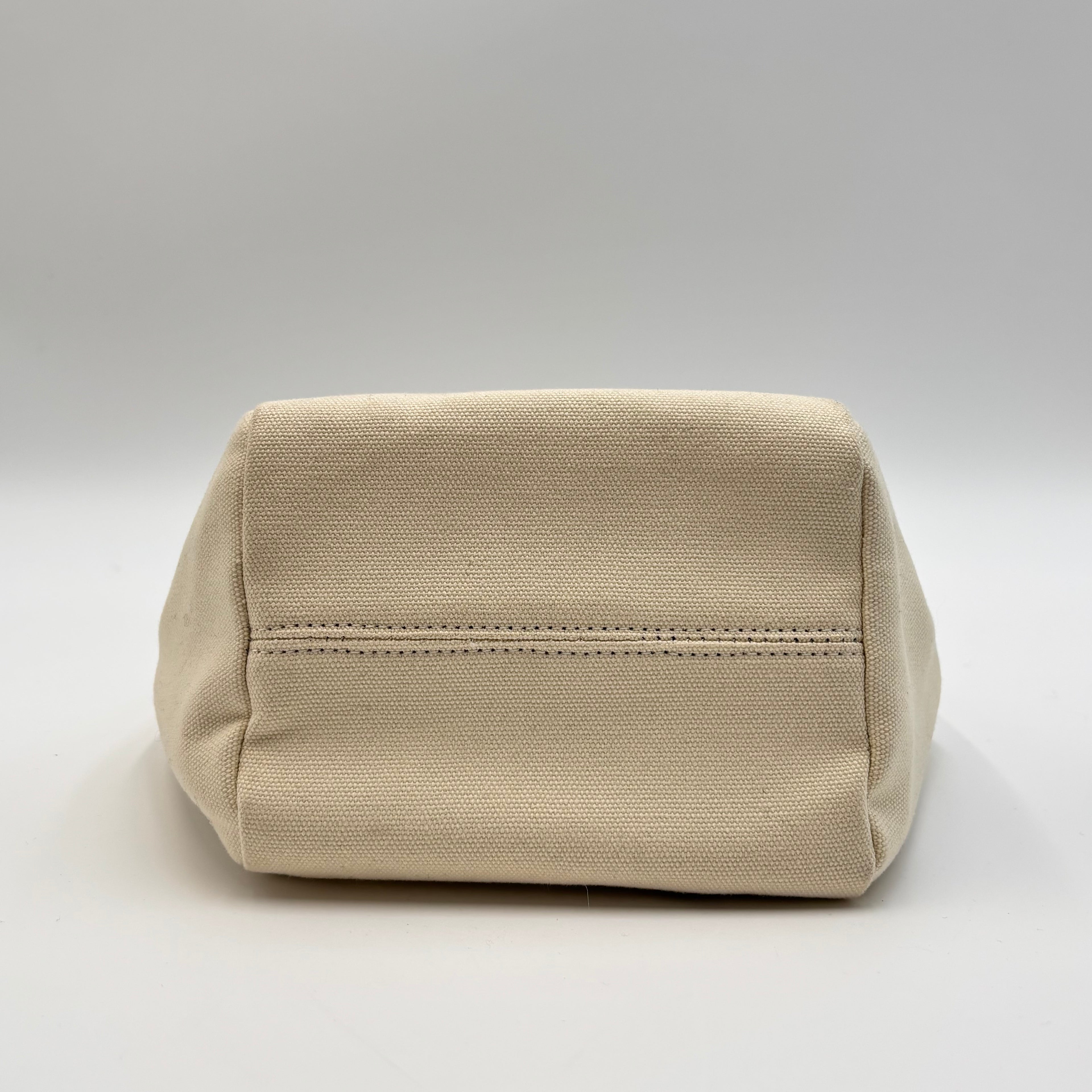 Acne Studios Mini Canvas Tote Bag Beige Top Handle Crossbody
