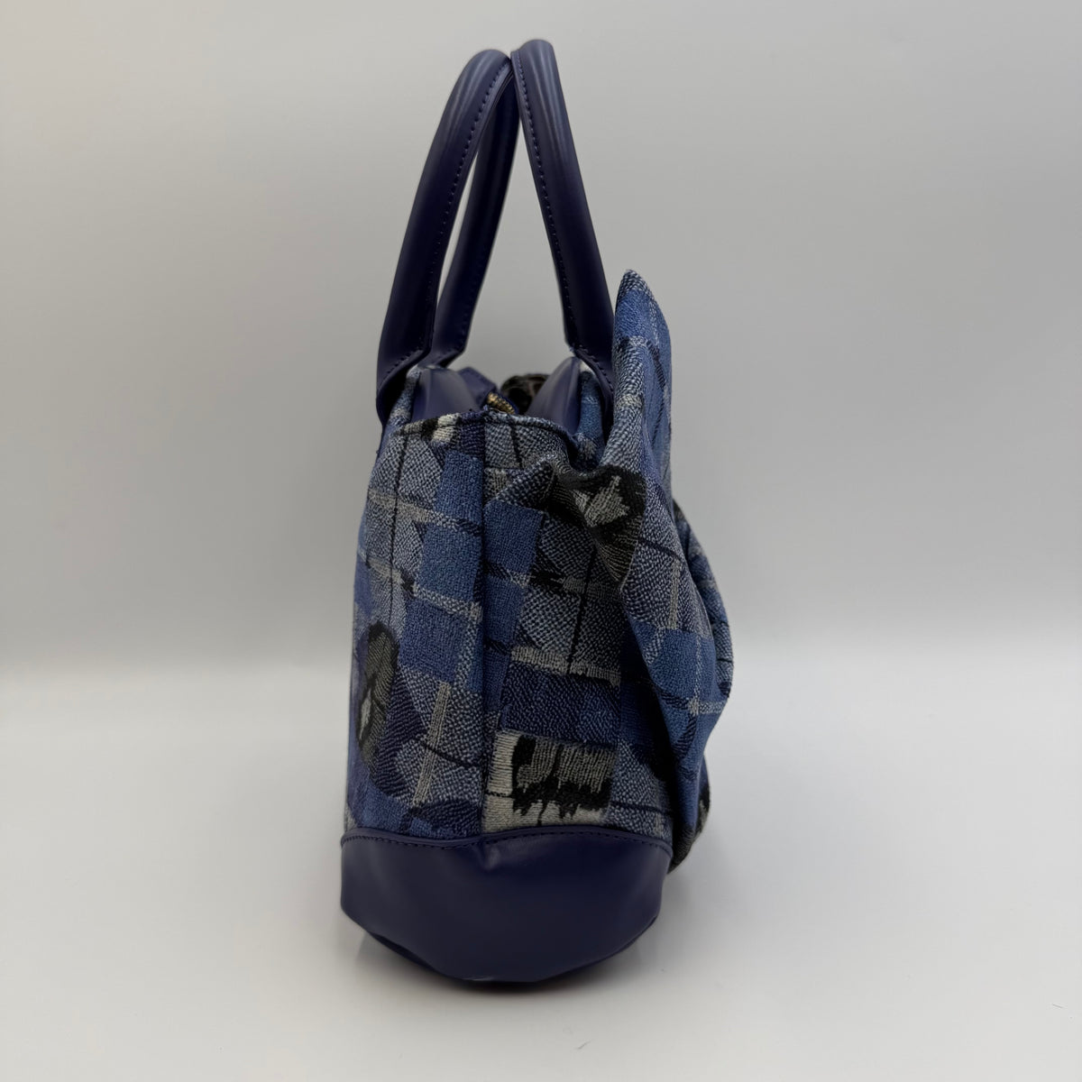 Vivienne Westwood Blue Tartan Yasmine Handbag