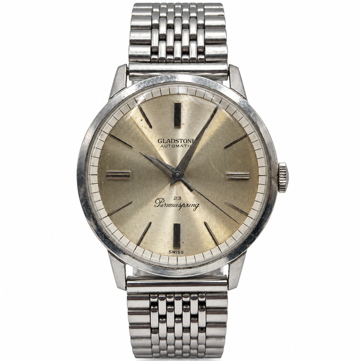 Gladstone 23-Jewel Automatic Swiss Watch 1960s