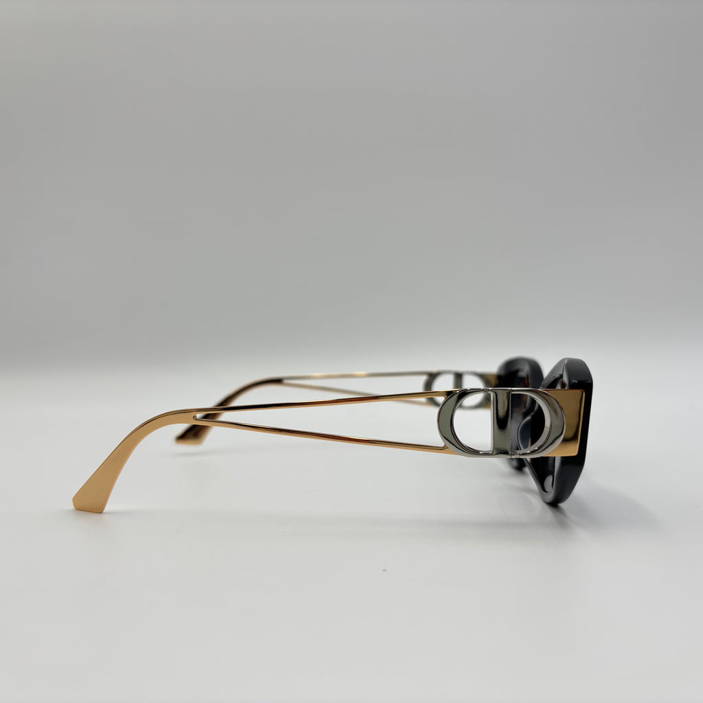 Dior 30Montaigne B6I Black Cat-Eye Sunglasses