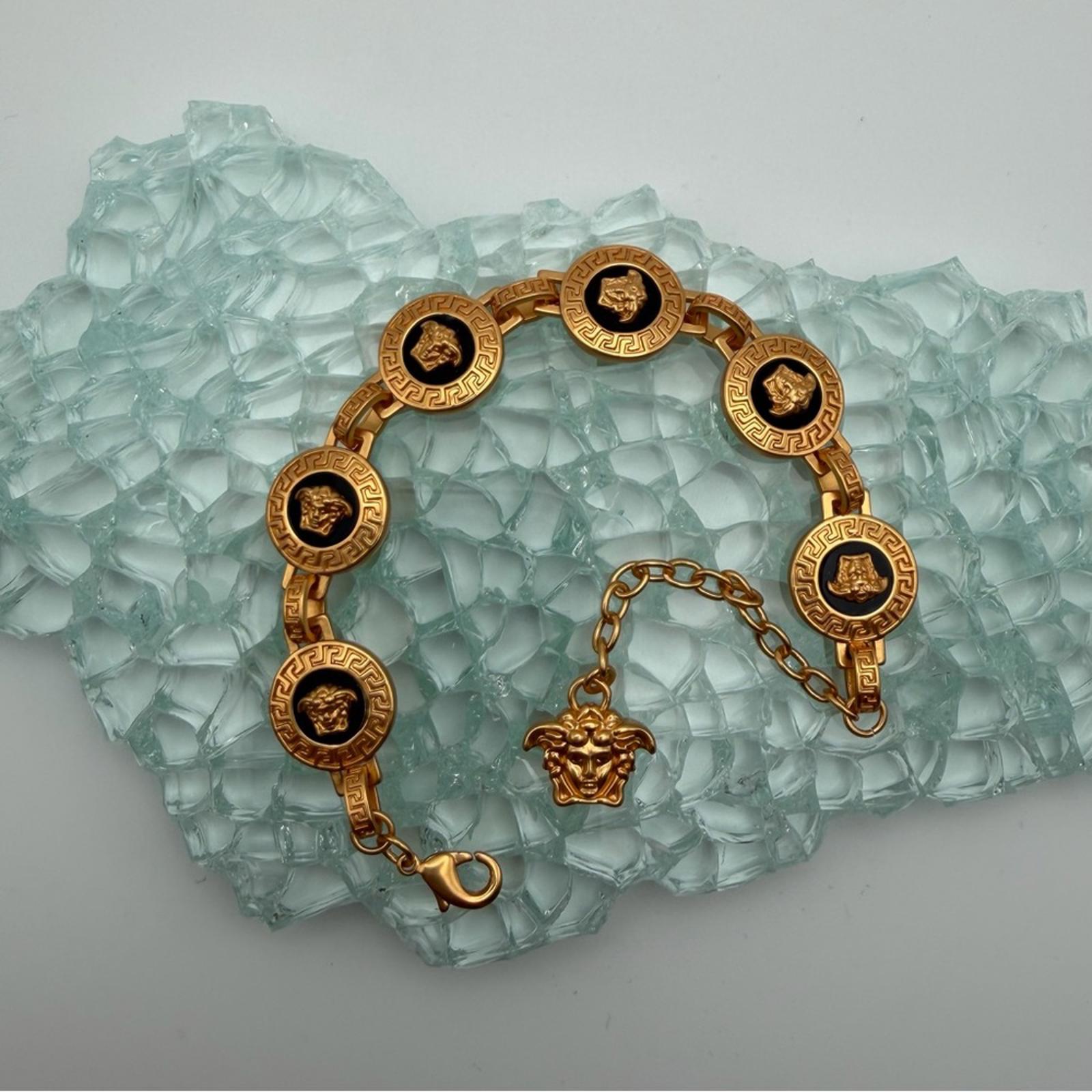 VERSACE MEDUSA GOLD-TONE BRACELET
