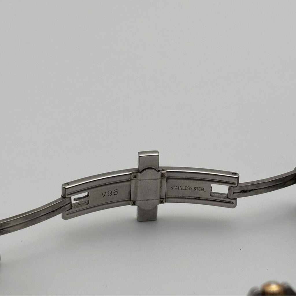 Vintage Movado Museum Two-Tone Quartz Watch Swiss Made 1980s