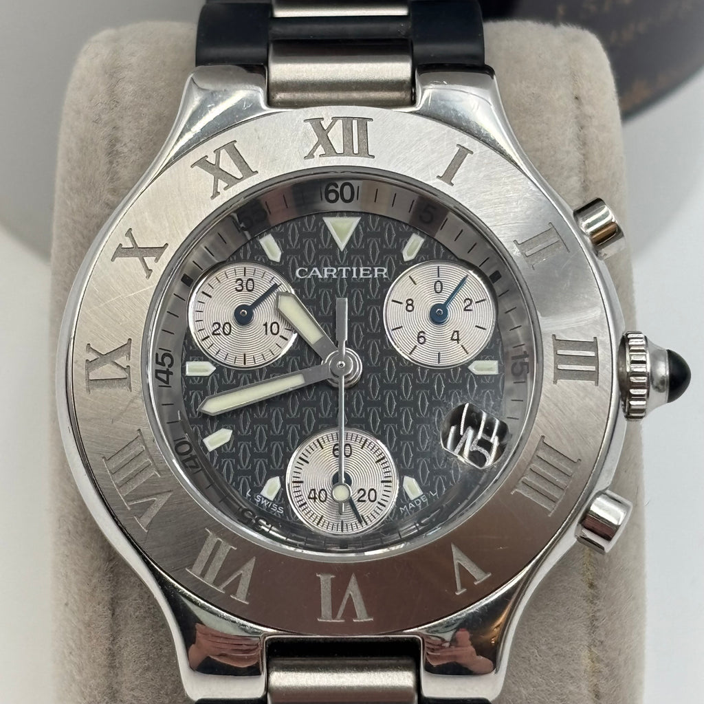 Cartier Must 21 Chronoscaph Stainless Steel Chronograph Watch