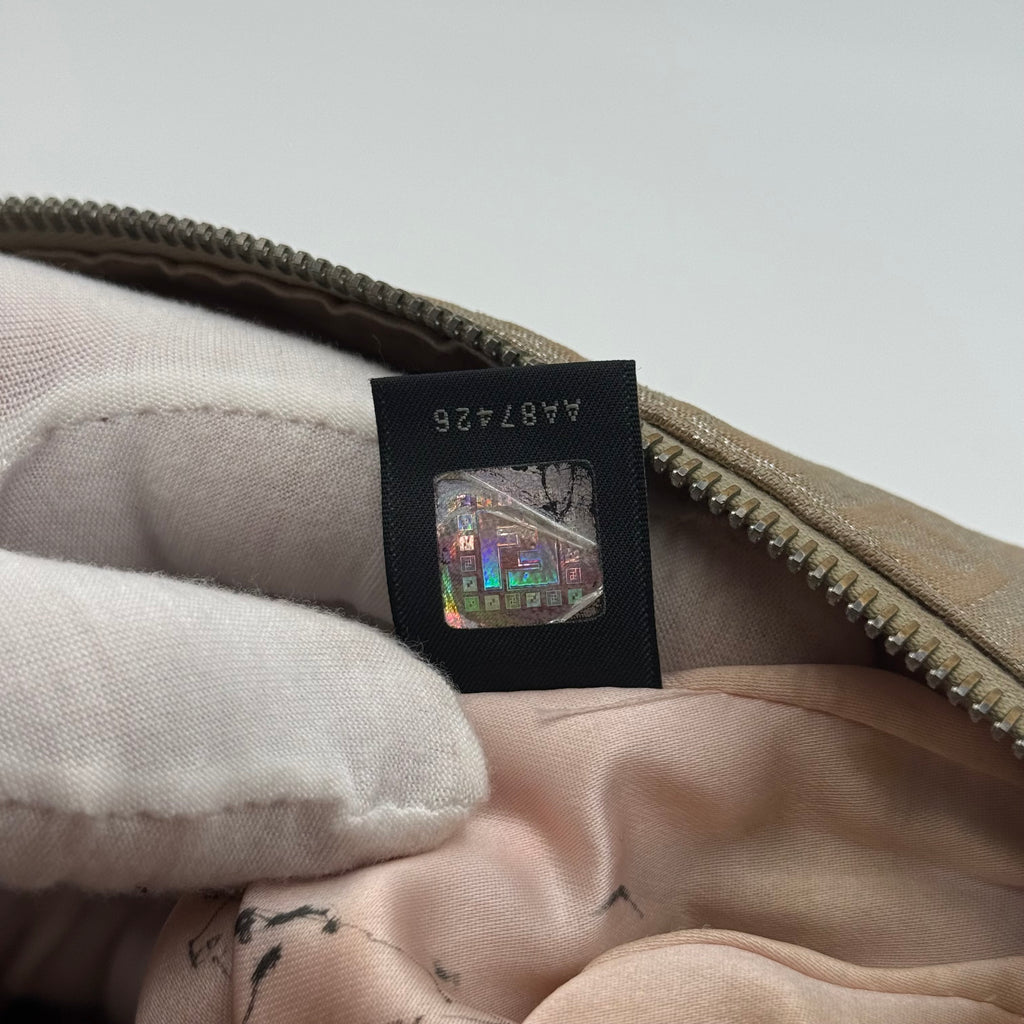 Fendi Vintage Zucca FF Monogram Baguette-Style Shoulder Bag, 2000s