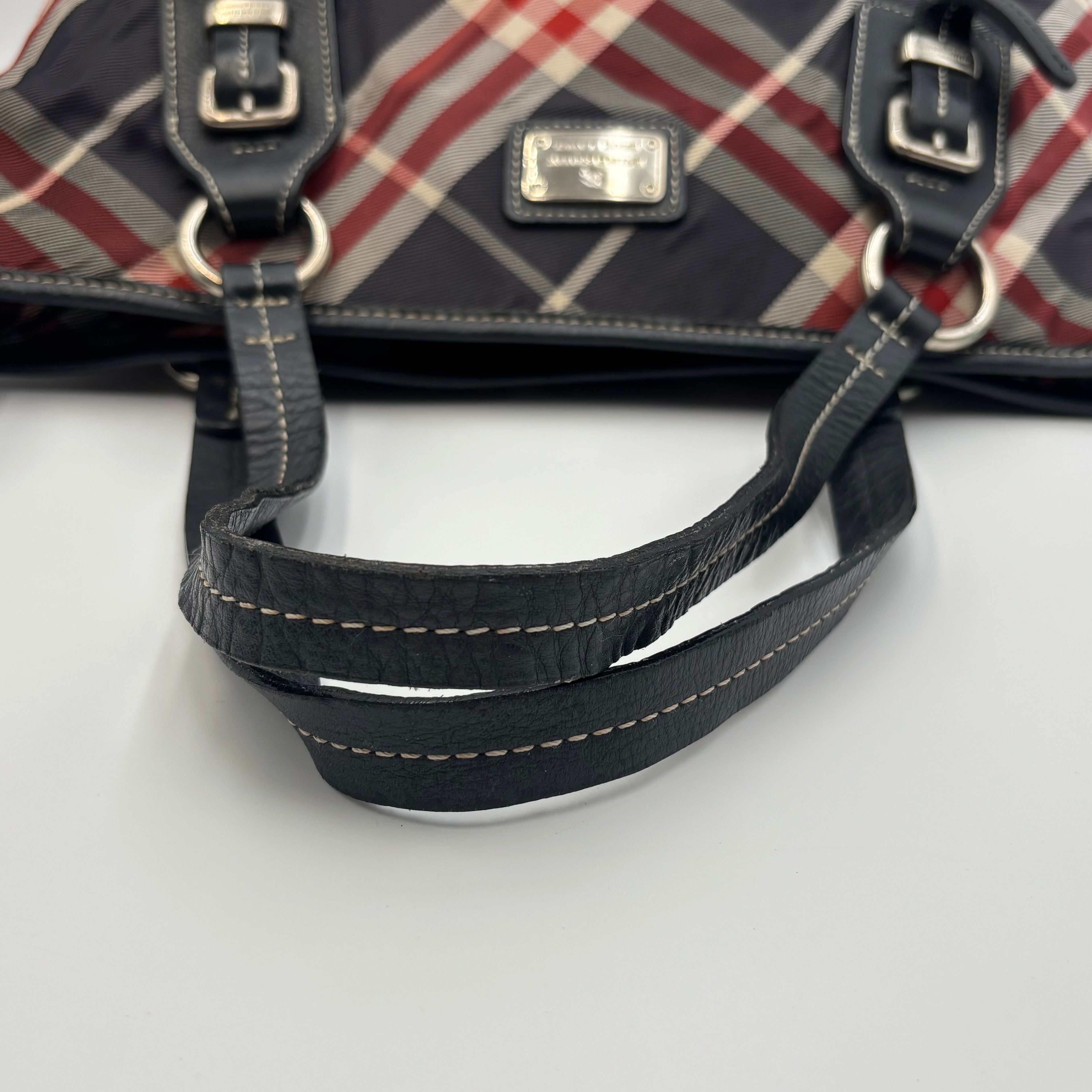 Burberry Blue Label Nova Check Nylon Tote Bag