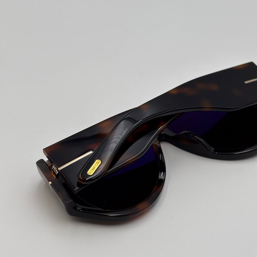 Tom Ford Bronson FT1044 52G Tortoise Aviator Sunglasses