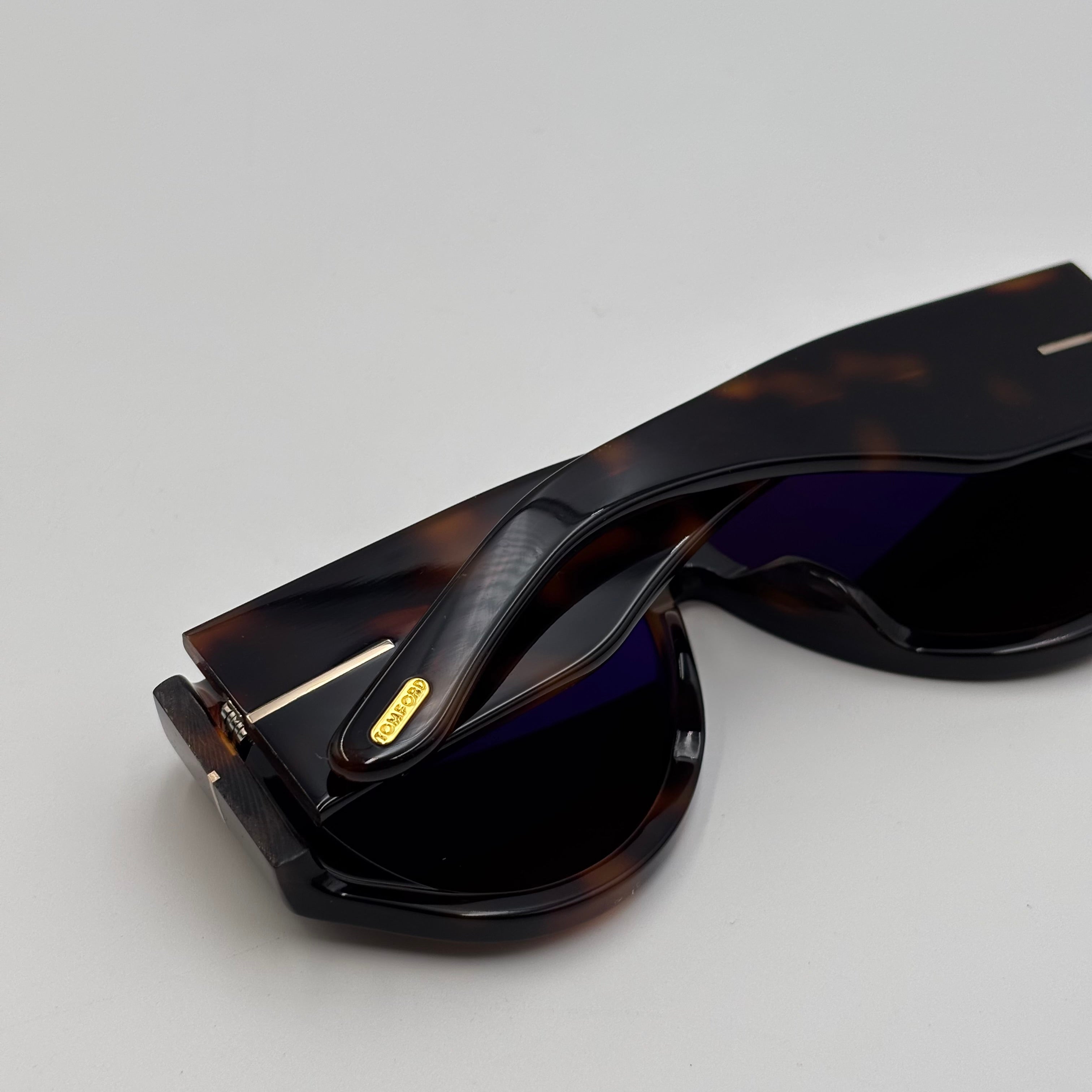 Tom Ford Bronson FT1044 52G Tortoise Aviator Sunglasses