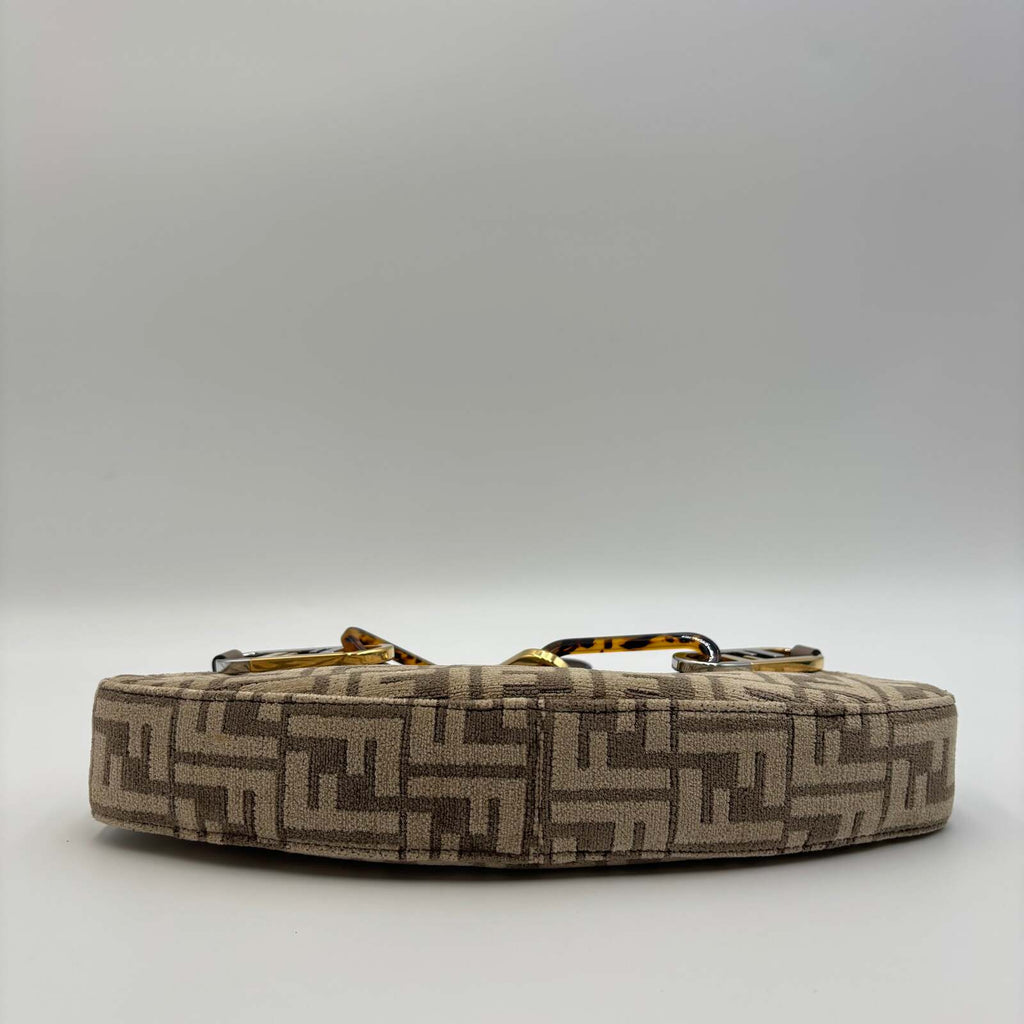Fendi O’Lock Swing FF Chenille Shoulder Bag